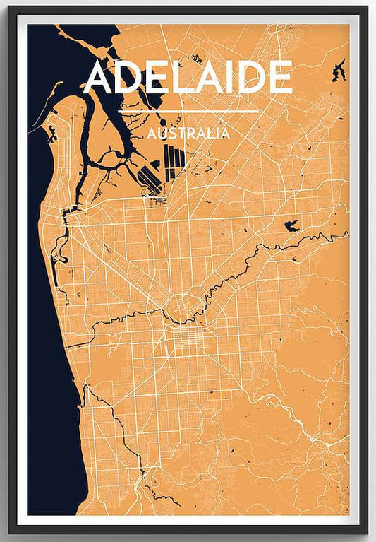 Adelaide Map Print