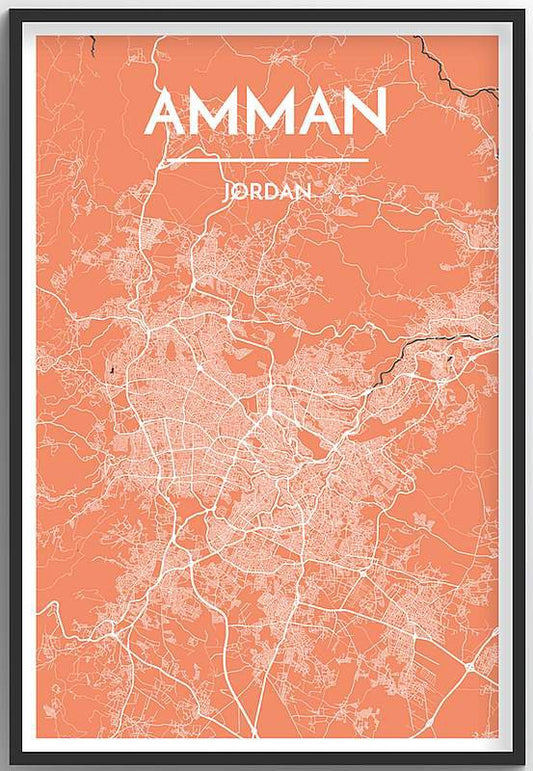 Amman Map Print