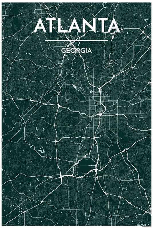 Atlanta Map Print