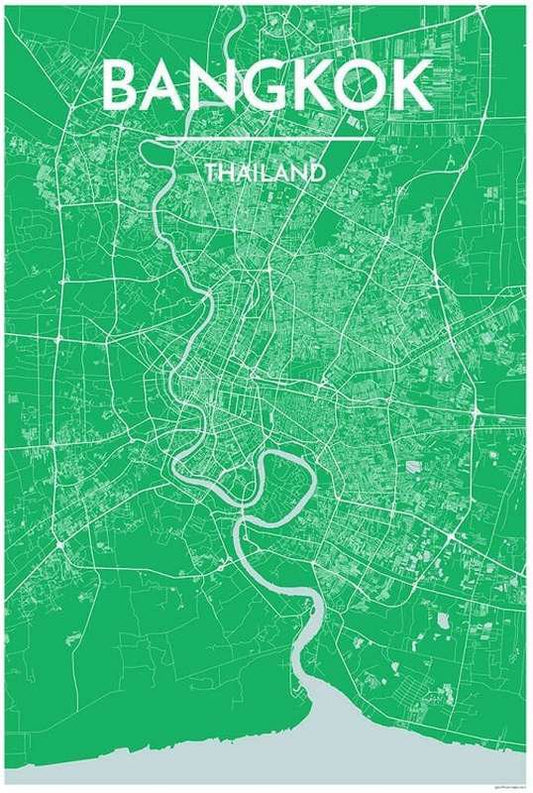 Bangkok Map Print