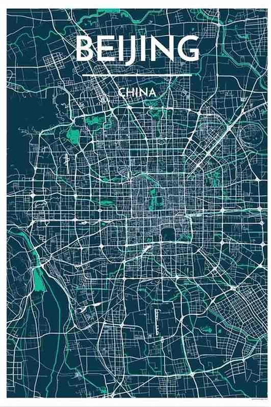 Beijing Map Print