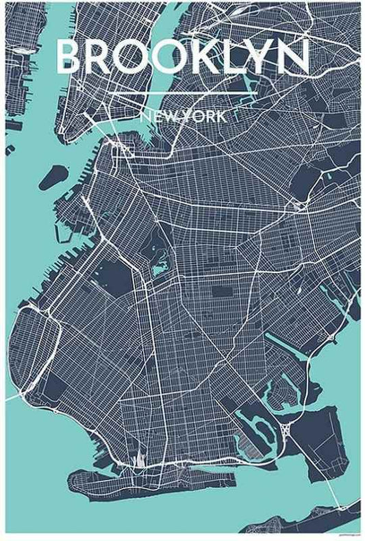 Brooklyn Map Print