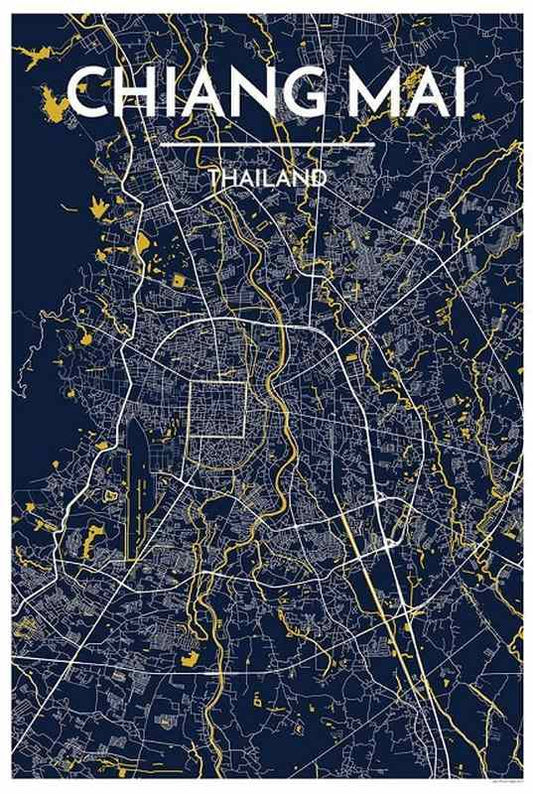 Chiang Mai Map Print