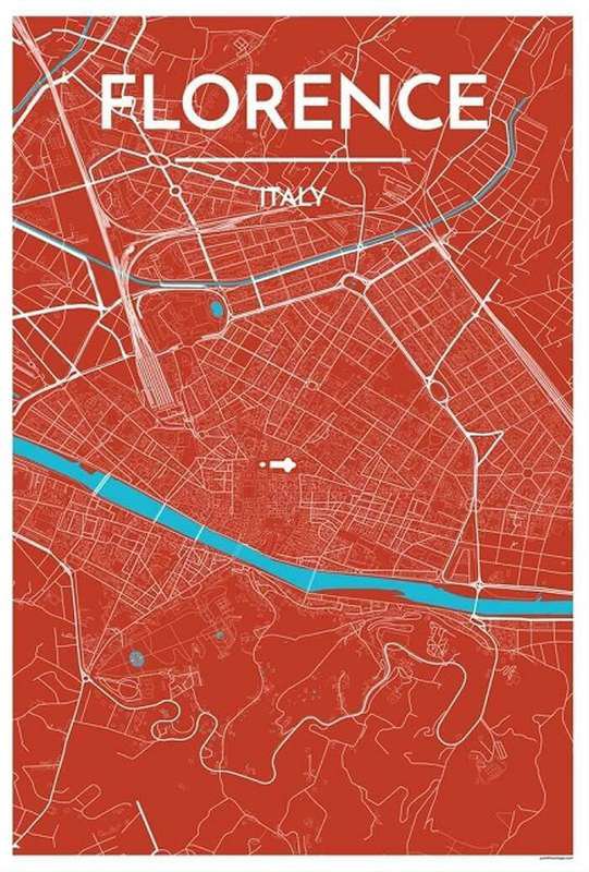 Florence Map Print