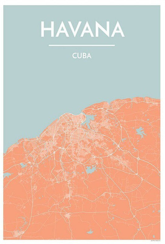 Havana Map Print