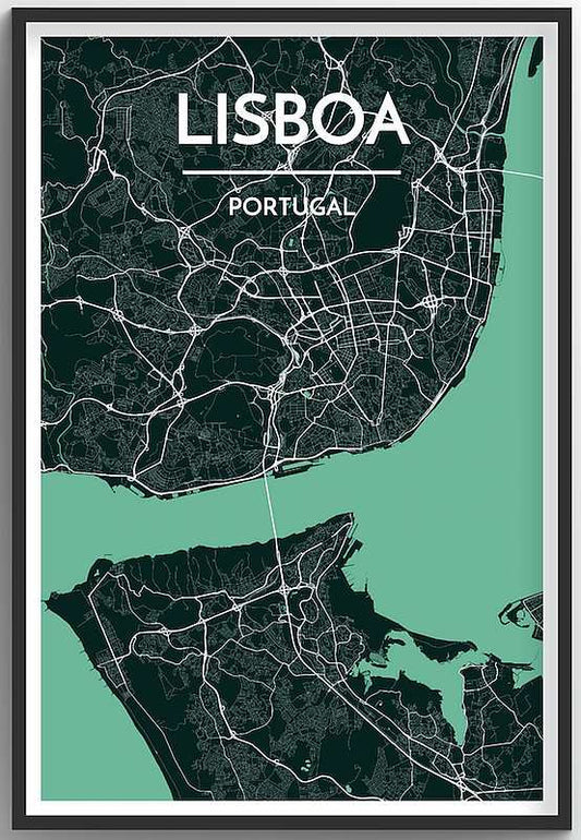 Lisboa Map Print