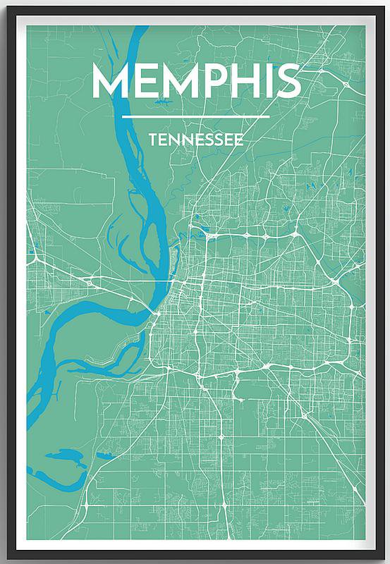 Memphis Map Print
