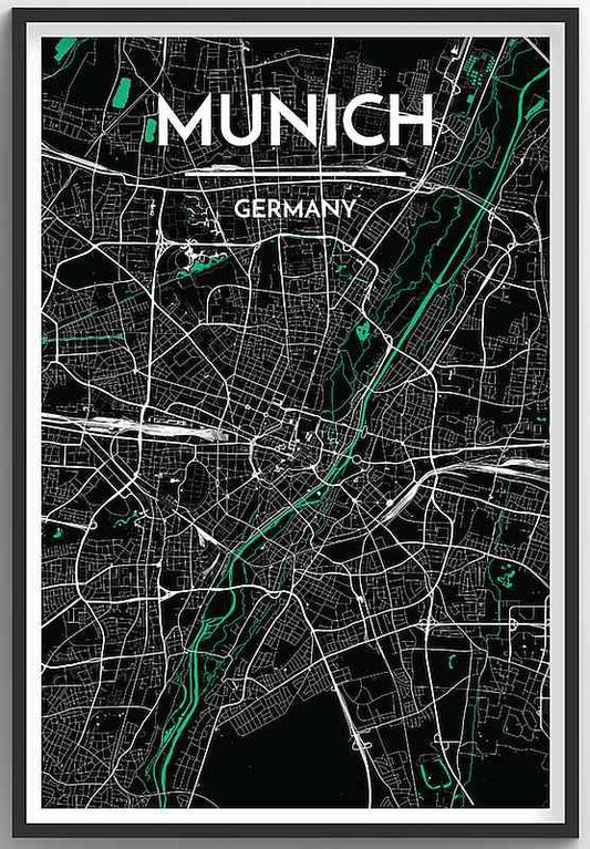 Munich Map Print