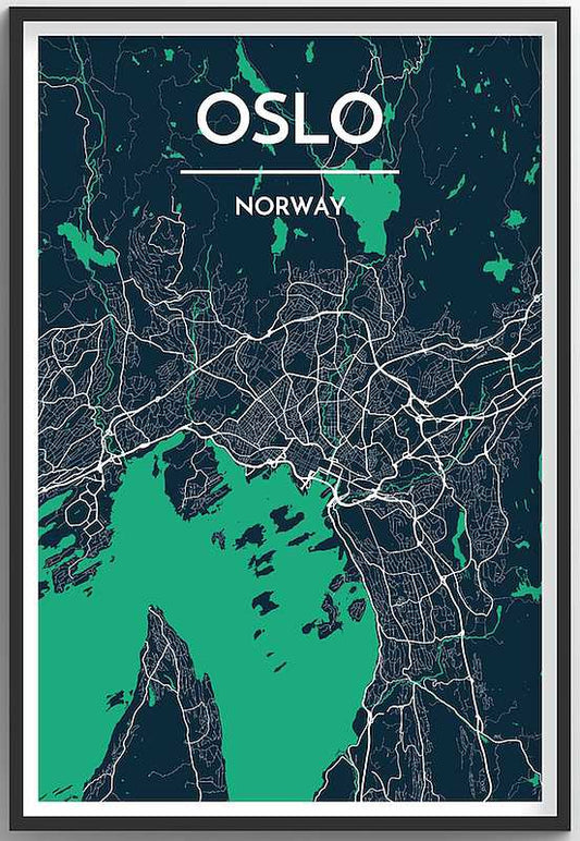 Oslo Map Print