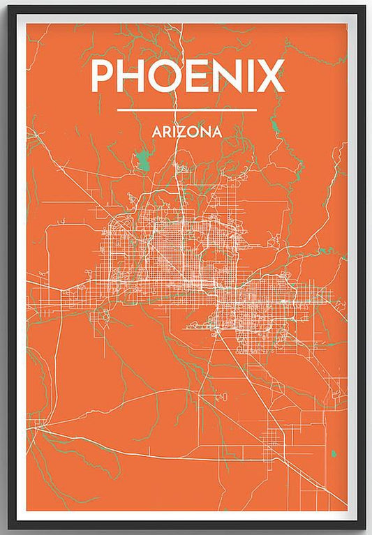 Phoenix Map Print