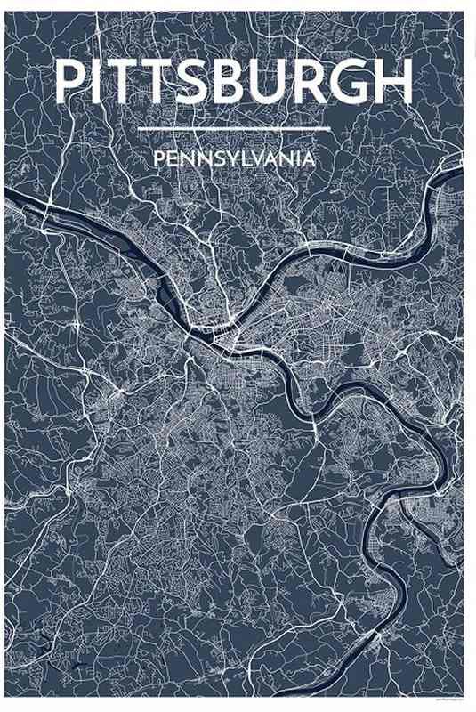 Pittsburgh Map Print