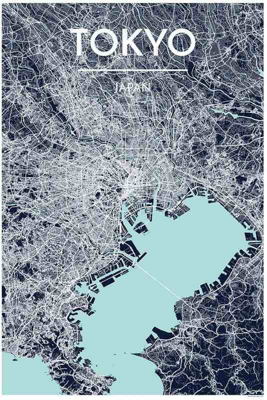 Tokyo City Art Print