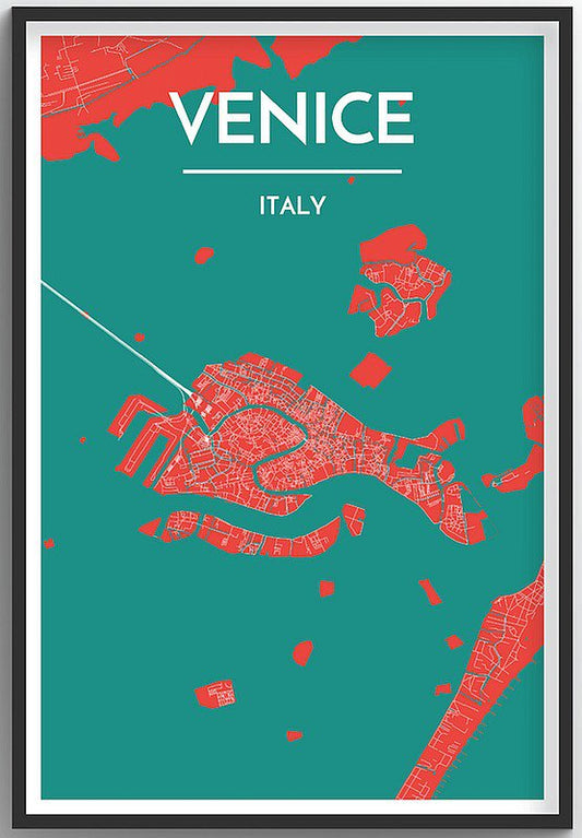 Venice Map Print