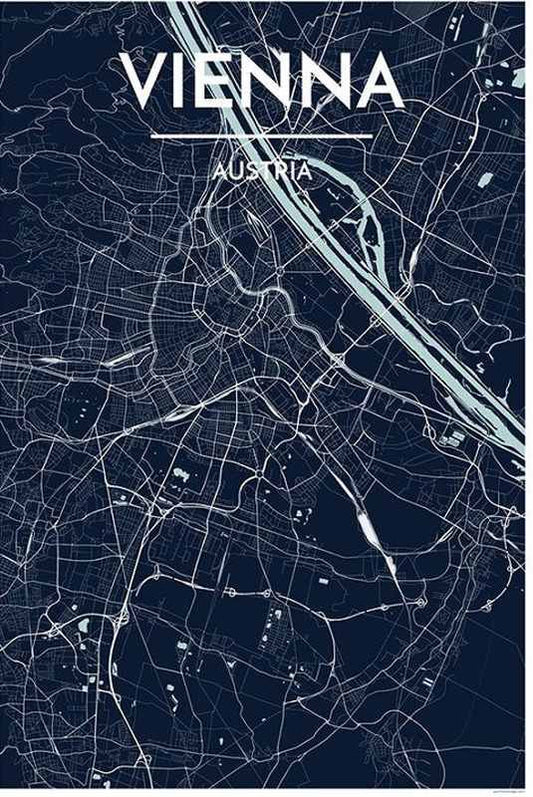 Vienna Map Print