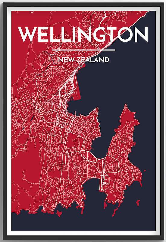 Wellington Map Print
