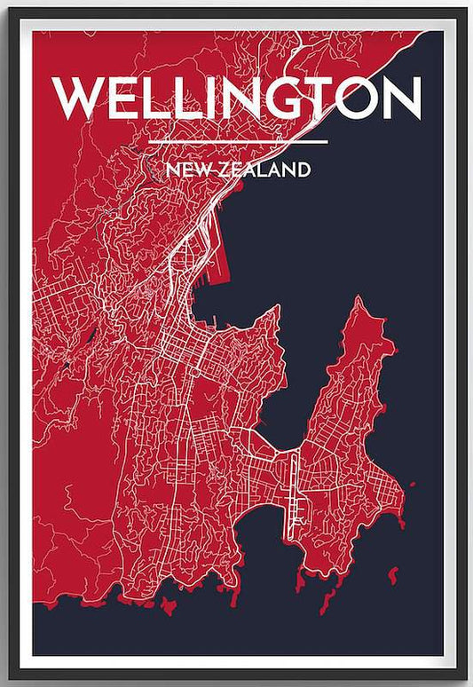 Wellington Map Print