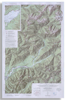 Quinault - Colonel Bob Trail Map by Custom Correct Maps