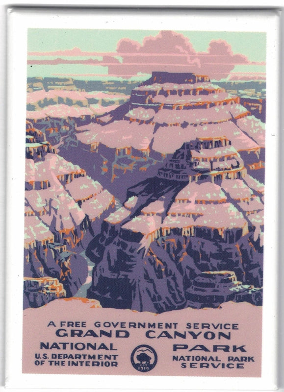 Grand Canyon National Park WPA Style Poster by Ranger Doug
