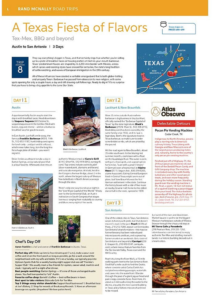 2026 Road Atlas by Rand McNally - USA / Canada / Mexico - Page Sample