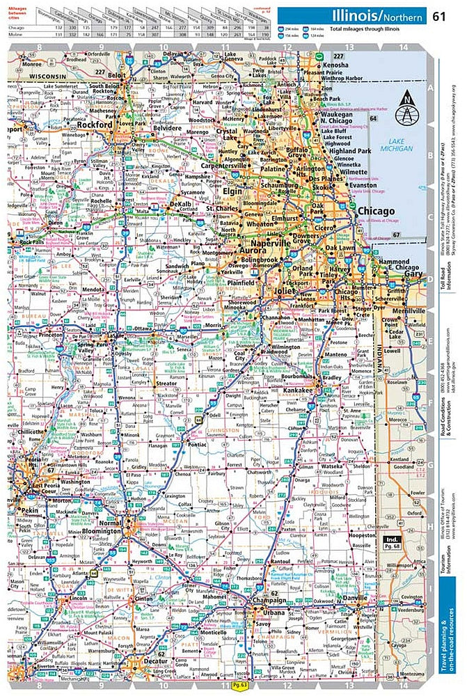 2026 Large Scale USA Road Atlas by Rand McNally - Map Sample