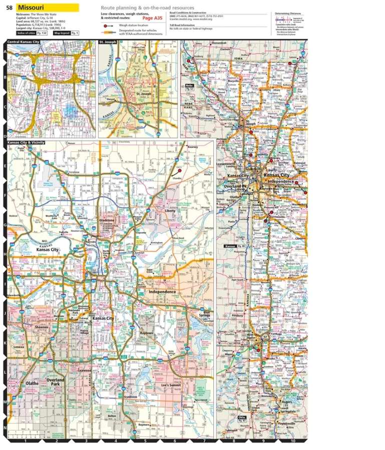 Road Atlas USA Motor Carriers' 2027 - Rand McNally - Map Sample