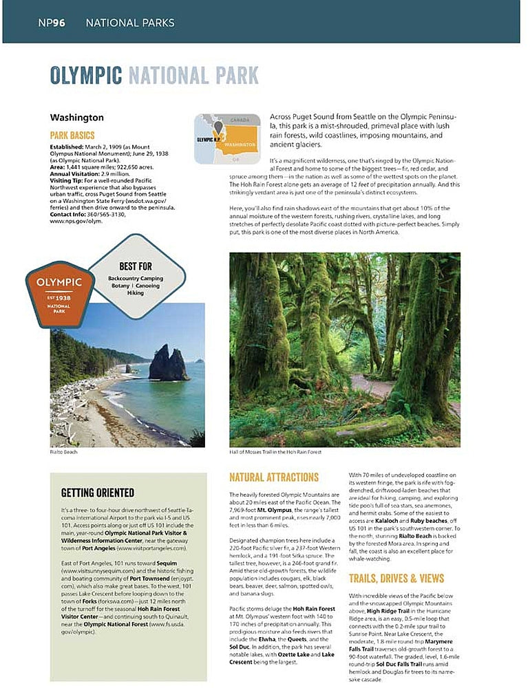 2026 Road Atlas & National Park Guide by Rand McNally - Park Sample