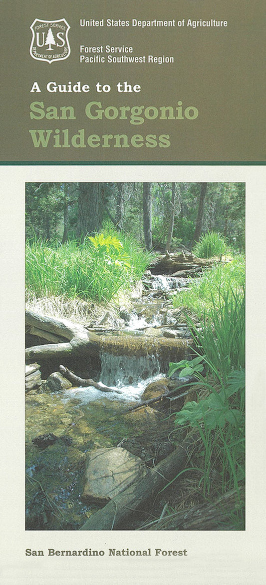 San Bernardino National Forest - San Gorgonio Wilderness Forest Service Map - Cover