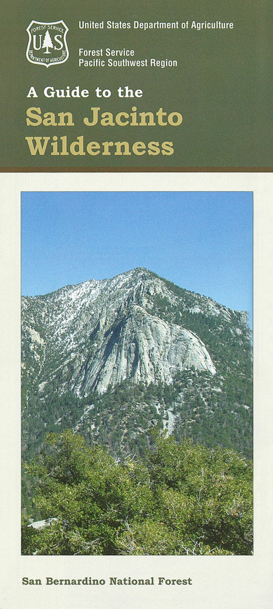 San Bernardino National Forest - San Jacinto Wilderness Forest Service Map - Cover