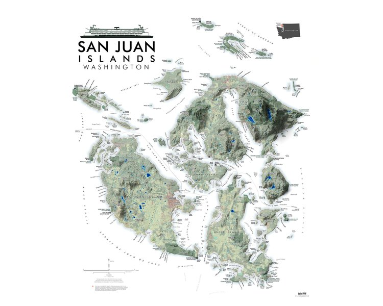 San Juan Islands Map