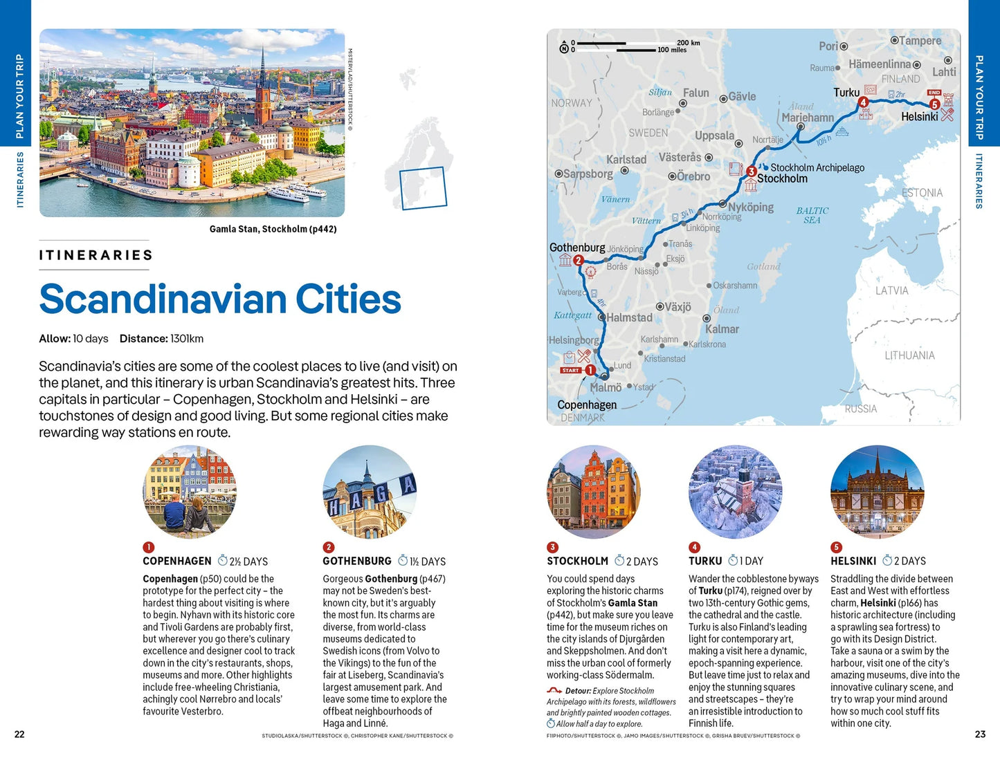 Scandinavia Travel Guide Book by Lonely Planet - Sample Page
