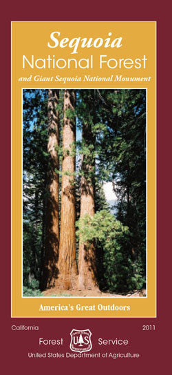 Sequoia National Forest Service Map - Cover