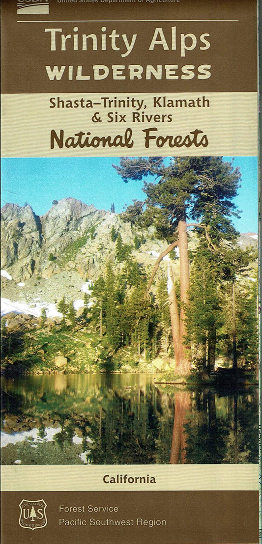 Shasta-Trinity National Forest - Trinity Alps Wilderness Forest Service Map- Cover