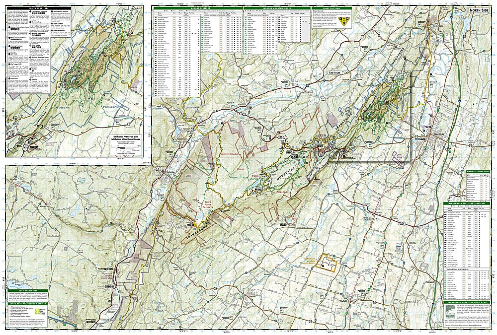 Shawangunk Mountains Trails Illustrated Topographic Map #750 - Map Detail