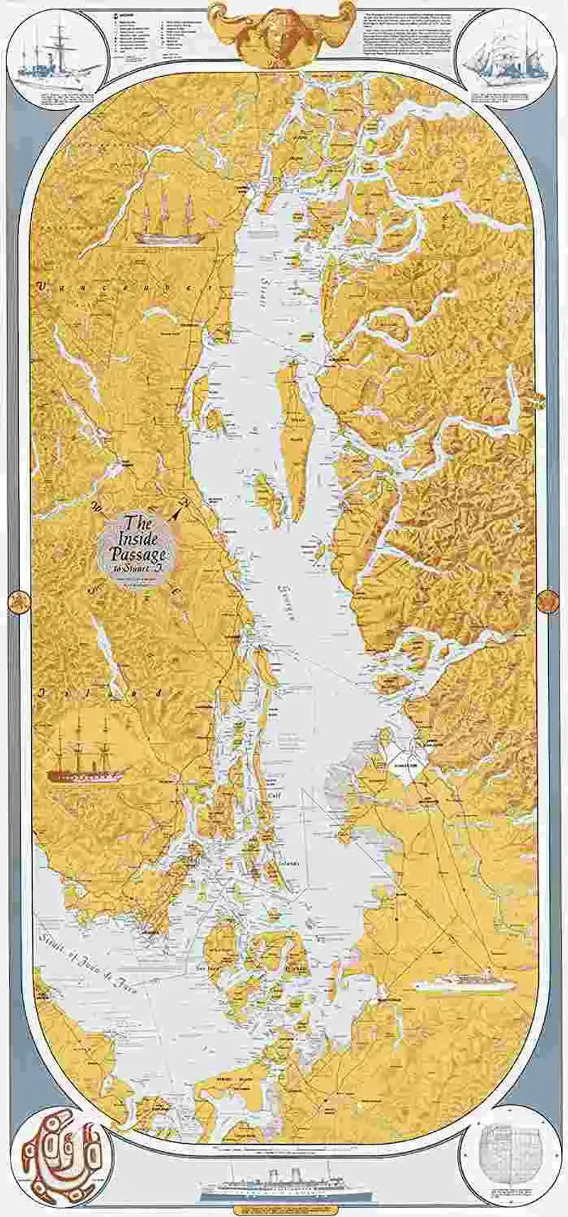 Sobay Inside Passage Wall Map