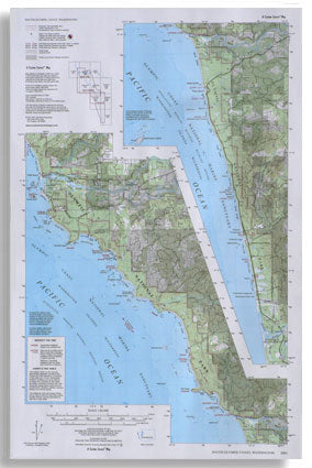 South Olympic Coast Trail Map by Custom Correct Maps