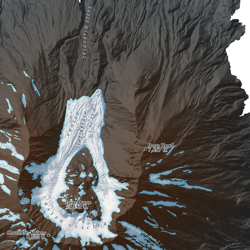 Mount Saint Helens Map