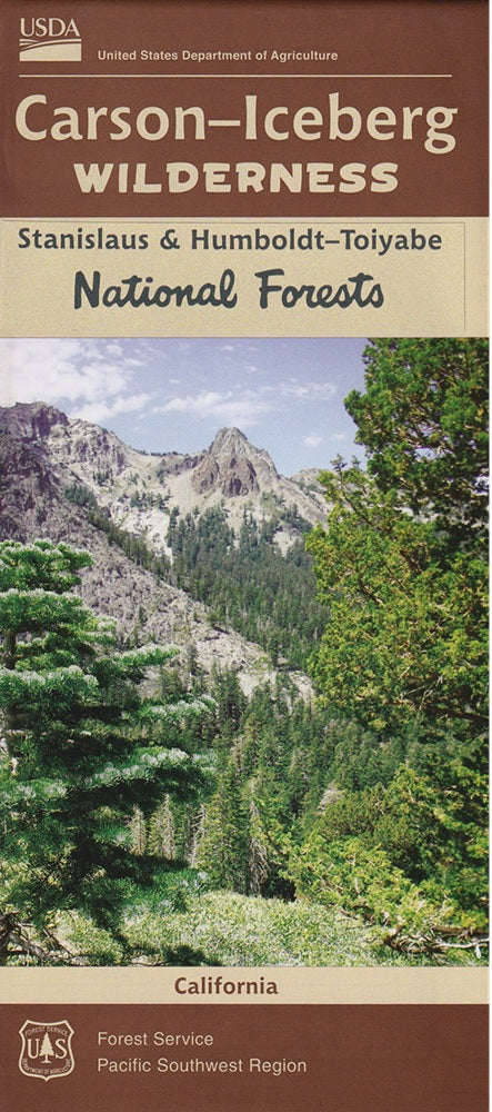 Stanislaus & Humboldt-Toiyabe National Forests Carson-Iceberg Wilderness USFS Map - Cover