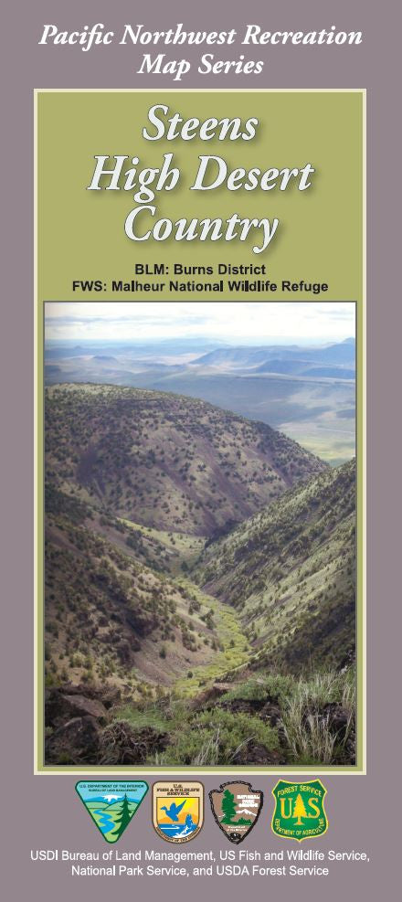 Steens High Desert Country Forest Service Map - Cover