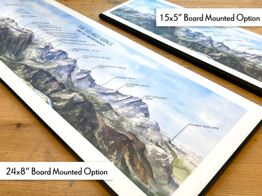 Stuart Range & The Enchantments - Watercolor by Elizabeth Person