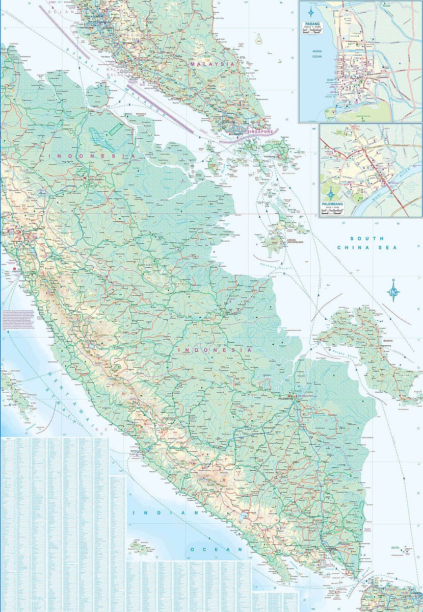 Sumatra Travel & Reference Map by ITMB - Regional Map