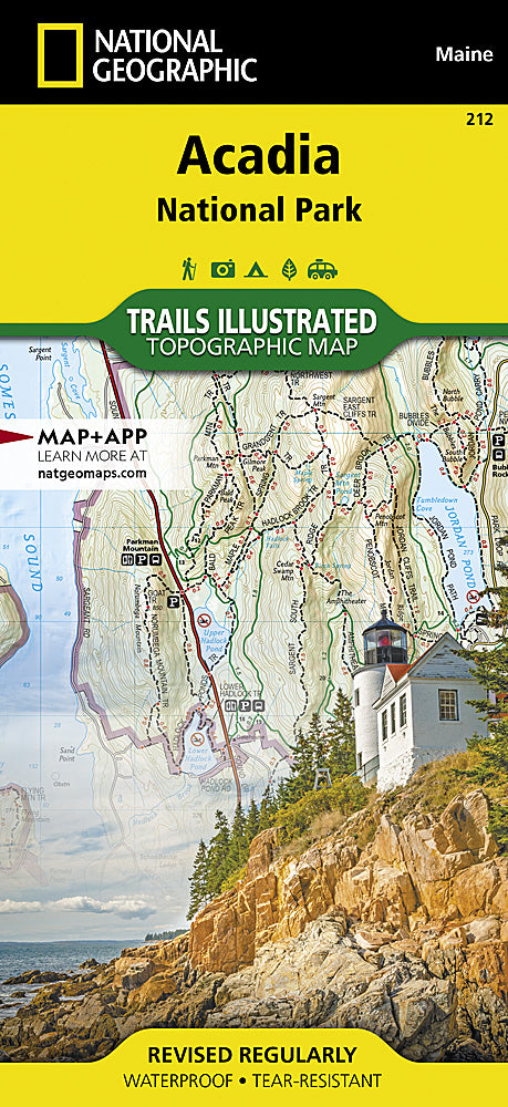 Acadia National Park Trails Illustrated Topographic Map #212 - Cover