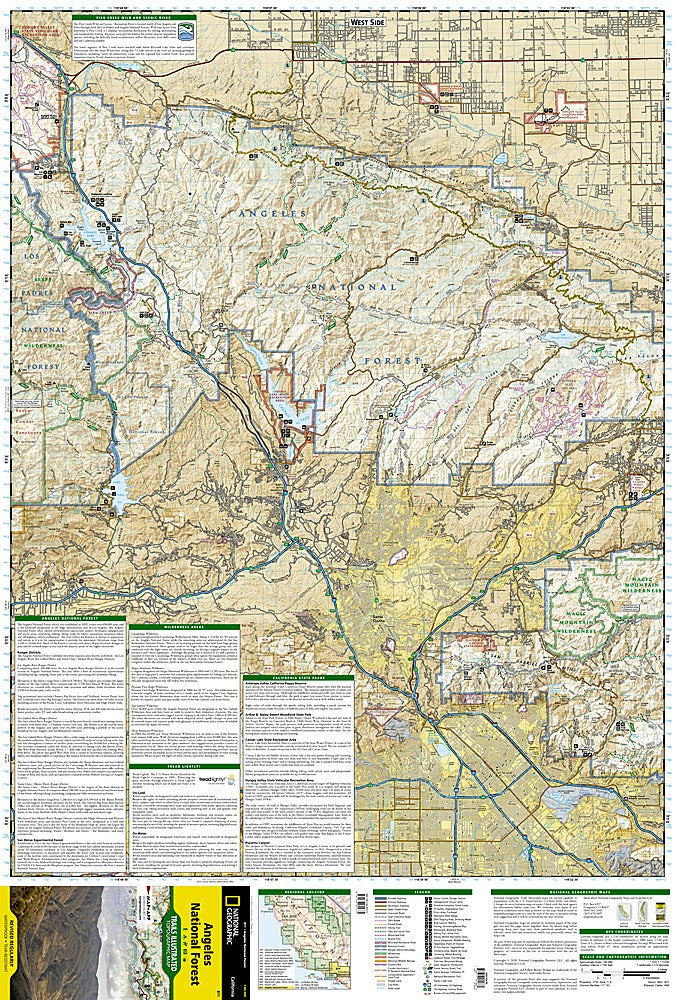 Angeles National Forest Trails Illustrated Map #811 - Western Map