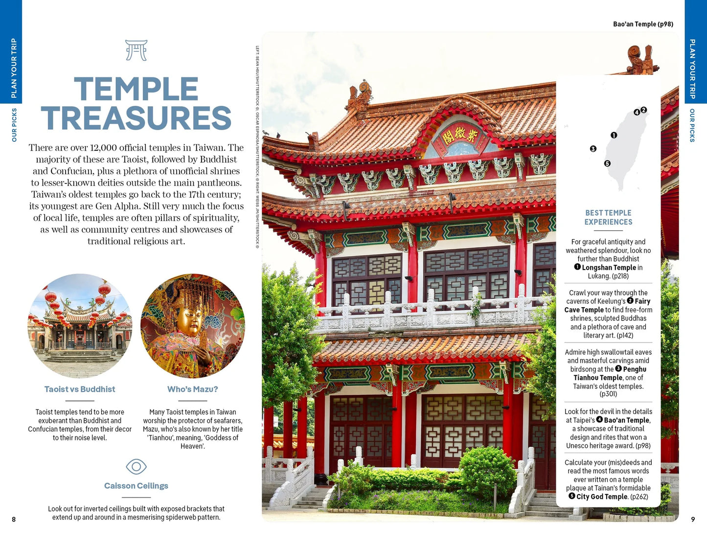 Taiwan Travel Guide Book by Lonely Planet - Sample Page