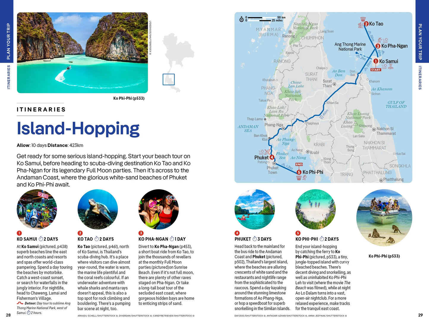 Thailand Travel Guide Book by Lonely Planet - Sample Page