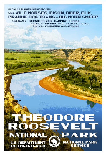 Theodore Roosevelt National Park WPA Poster