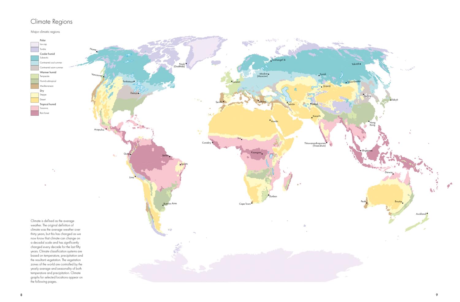 Times Desktop Atlas of the World Climate Map Example.