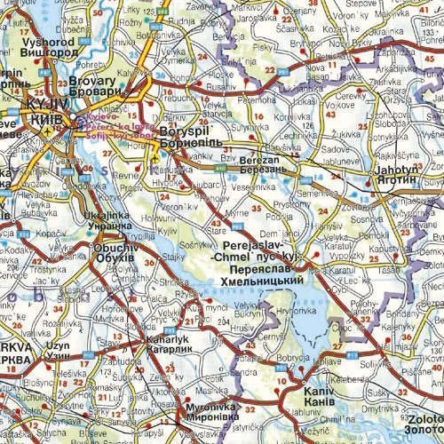 Ukraine & Moldova Road Map by Freytag & Berndt - Map Detail