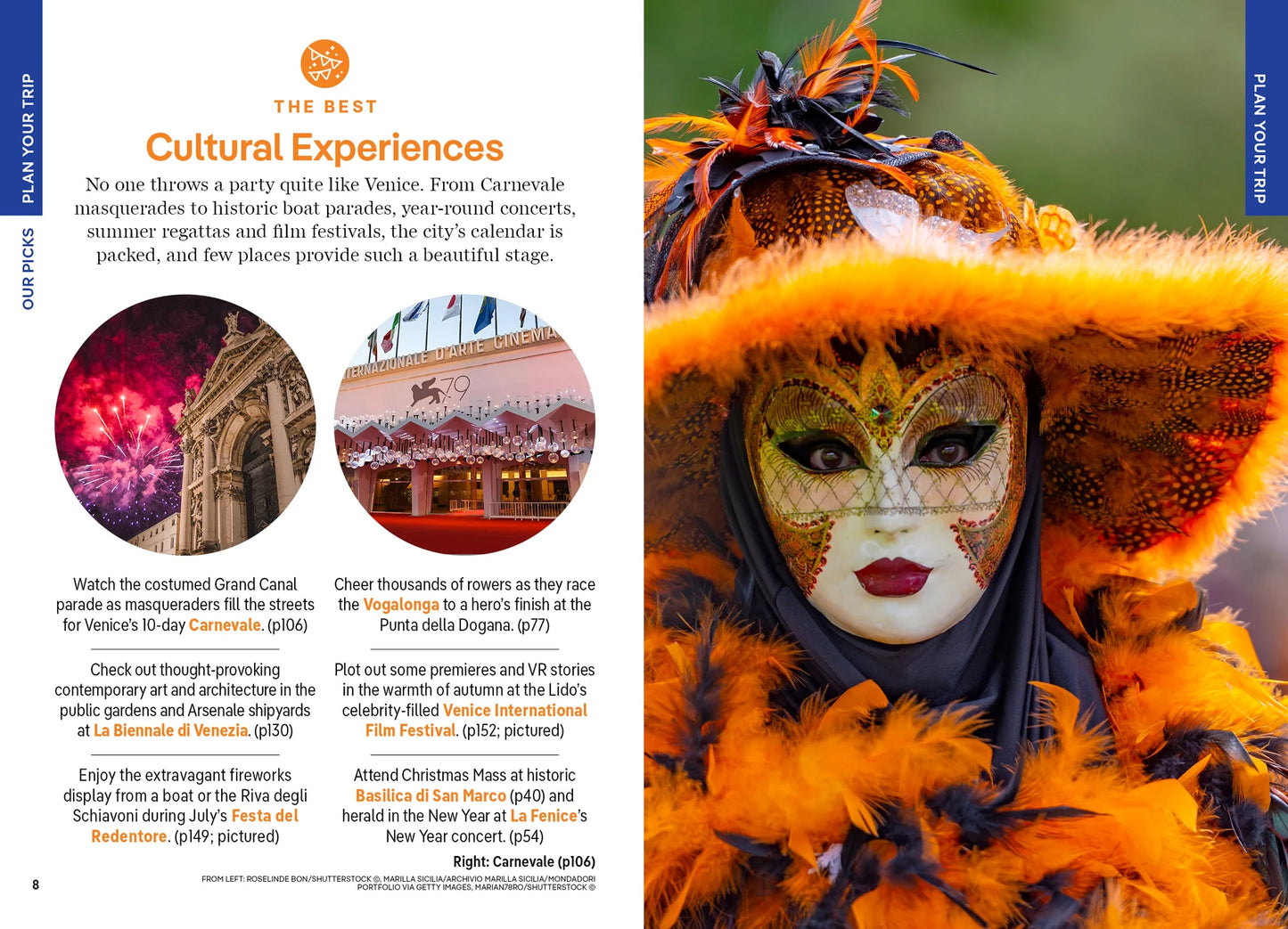 Venice Pocket Travel Guide Book by Lonely Planet - Sample Page