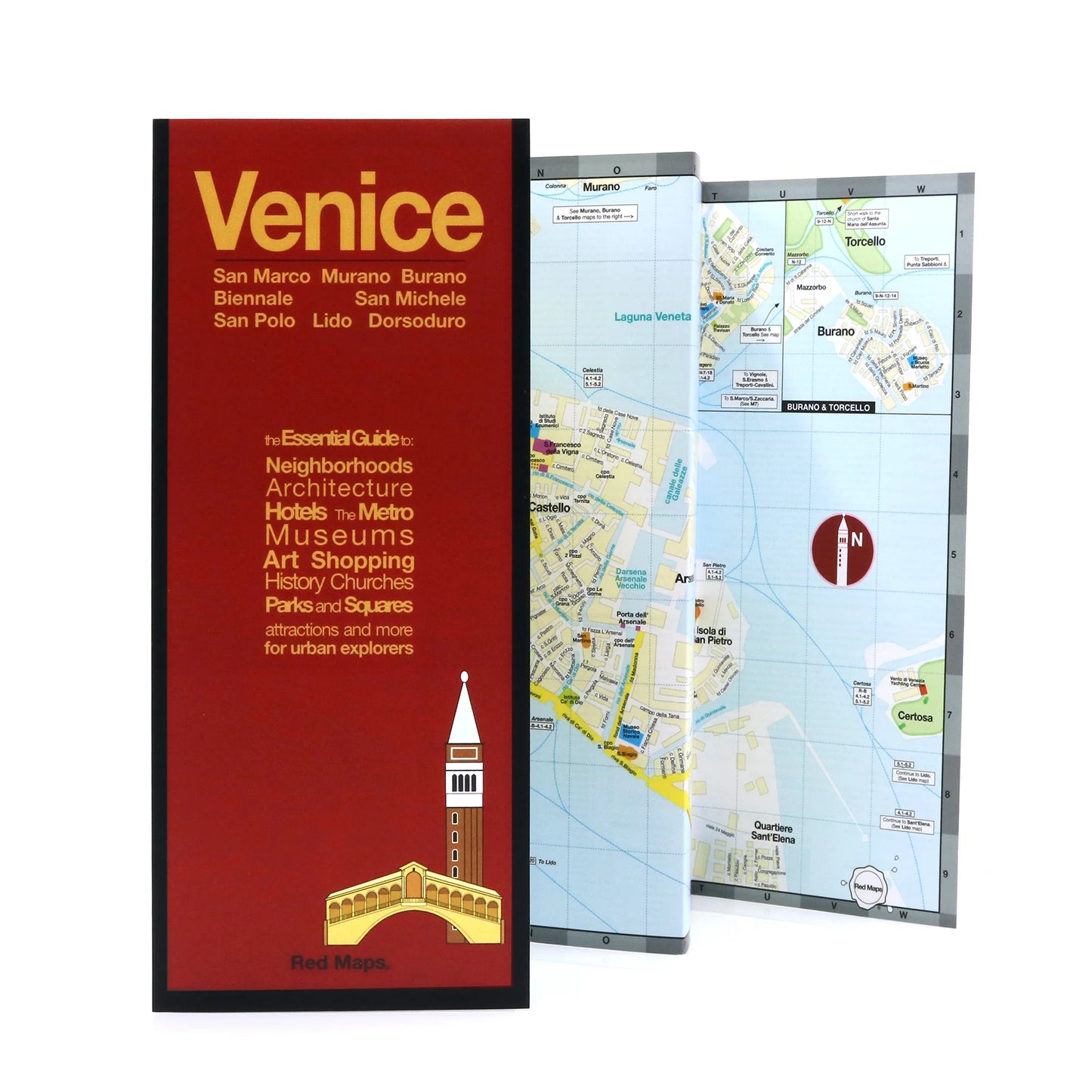 Venice City Street Map by Red Maps - Cover