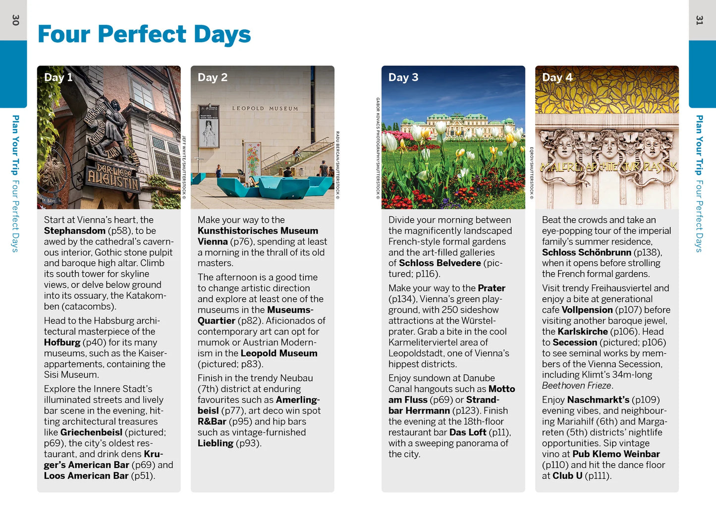 Vienna Pocket Travel Guide Book by Lonely Planet - Sample Page
